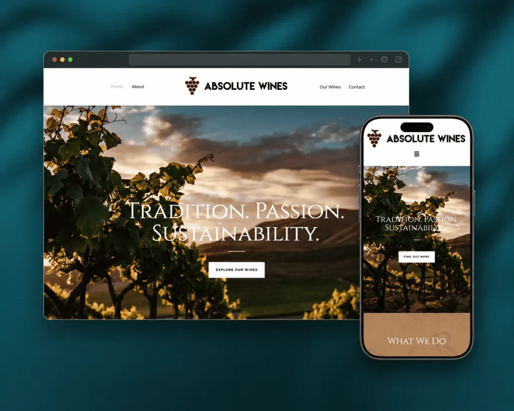 Wine distributor website